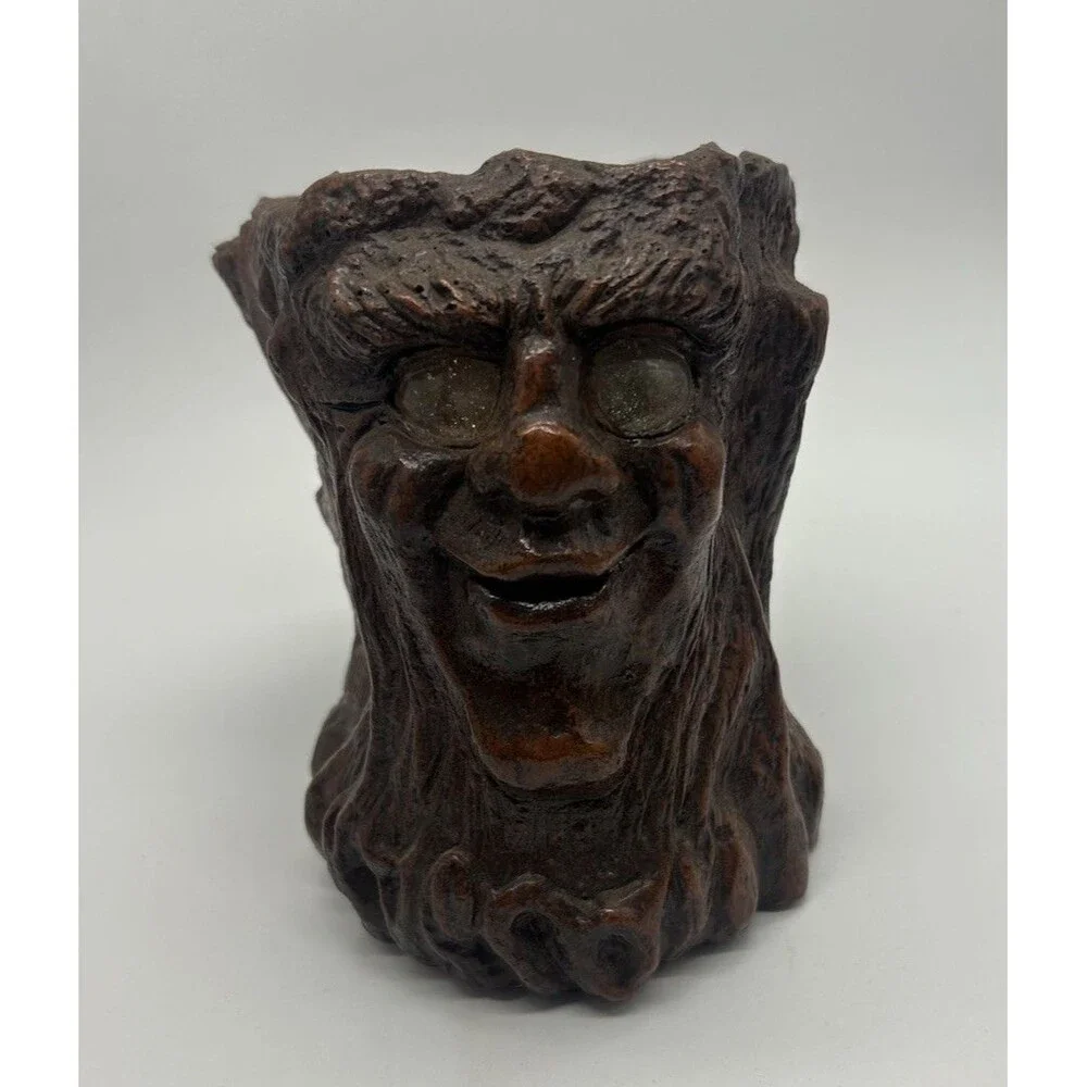 Vtg Jason Christoble Matchless Grove Tree‎ Wizard Glass Eye Candle Holder 1975